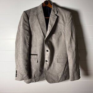 Johnston & Murphy Ribbed Blazer Taupe Size Large